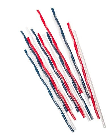 Americana Twist Color Straws