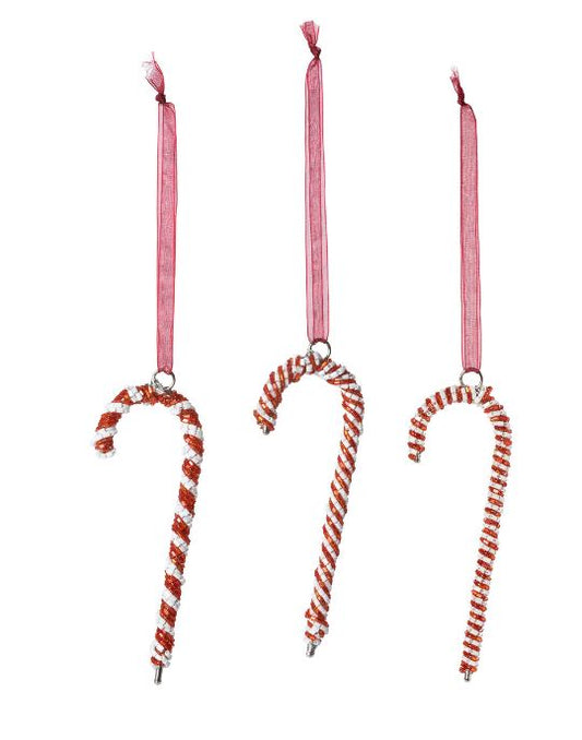 Beaded Candy Cane Ornament