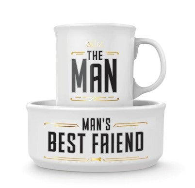 Howligans Man's Best Friend Mug & Dog Bowl Set