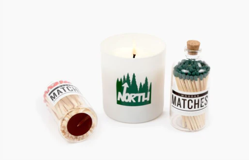 Glass Jar of Wooden Matches