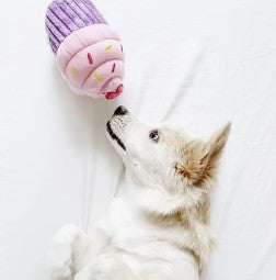 Pink Cupcake Dog Toy