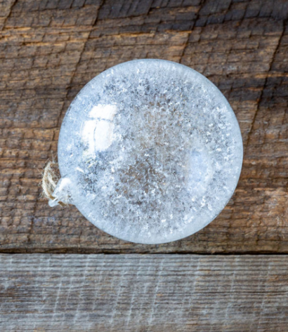 Frosted Glass Ball Ornament