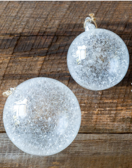 Park Hill Frosted Glass Ball Ornament