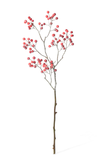 Frosted Red Berry Branch
