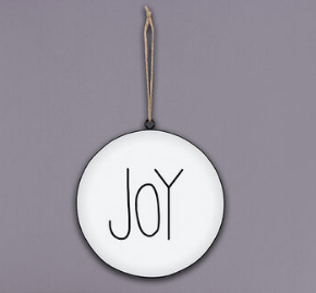 Joy Metal Ornament