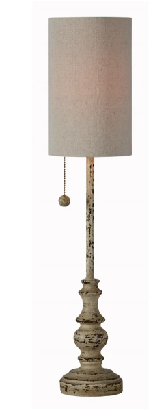 Jude Distressed Buffet Table Lamp - Local Pick Up ONLY