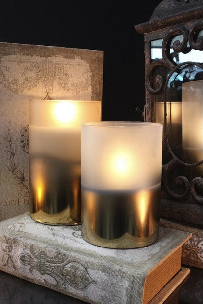 Metallic Frosted Radiance Poured Candle