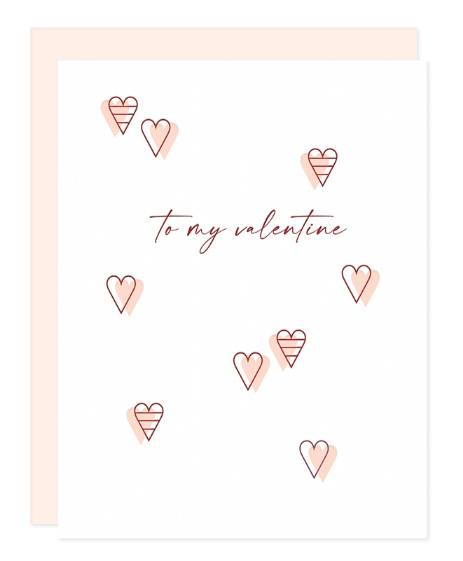 Modern Hearts Valentine's Day Card