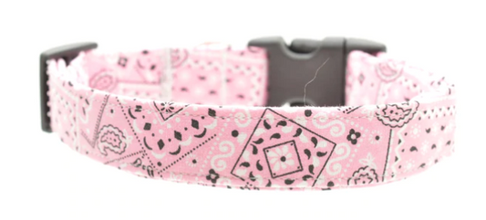 Pink Bandana Dog Collar