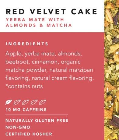 Red Velvet Cake Pyramid Tea Sachets