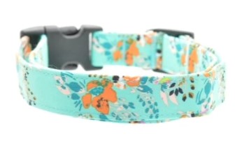 Teal Floral Collar