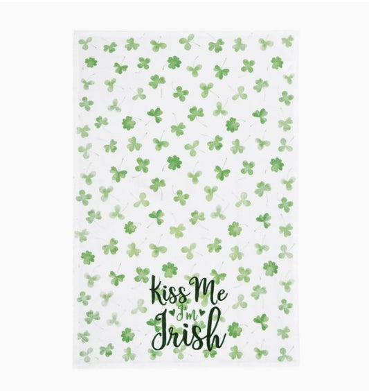 Kiss Me I'm Irish Kitchen Towel