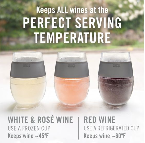 Wine Freeze™ Cooling Cup in Black Swirl