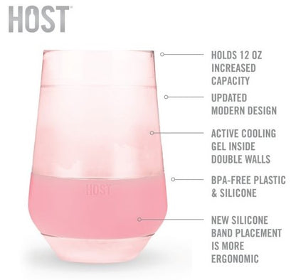 Wine Freeze™ XL Cooling Cups Tinted Colors