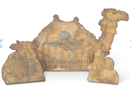 Wooden Tabletop Nativity